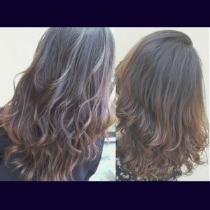 デジタルパーマとヘアカラー（白髪染め）