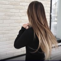 バレイヤージュメッシュのベージュ系